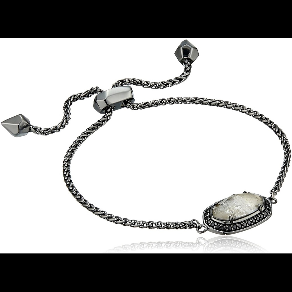 Kendra Scott Eve gunmetal toggle bracelet